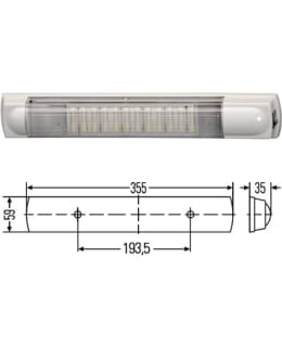 LED-SISÄVALO HELLA  7W  24 LEDIÄ 355X59 Main Image