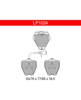 DELPHI LP1024 AUDI ETUJARRUPALASARJA Main Image