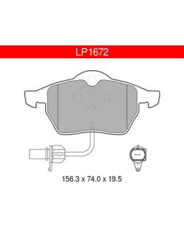 DELPHI LP1672 AUDI SEAT SKODA VW ETUJARR Main Image
