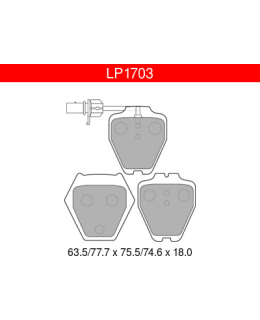 DELPHI LP1703 AUDI ETUJARRUPALASARJA Main Image