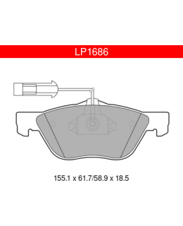 DELPHI LP1686 ALFA ETUJARRUPALASARJA Main Image