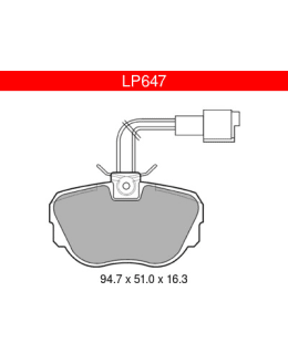 DELPHI LP647 BMW ETUJARRUPALASARJA Main Image