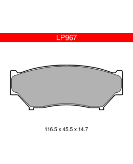 DELPHI LP967 SUZUKI ETUJARRUPALASARJA Main Image
