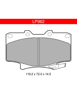 DELPHI LP962 TOYOTA ETUJARRUPALASARJA Main Image