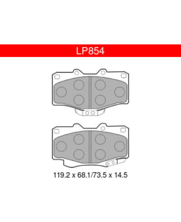 DELPHI LP854 TOYOTA VW ETUJARRUPALASARJA Main Image