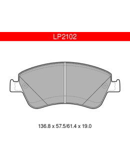 DELPHI LP2102 TOYOTA ETUJARRUPALASARJA Main Image