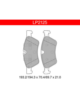 DELPHI LP2125 MERCEDES ETUJARRUPALASARJA Main Image