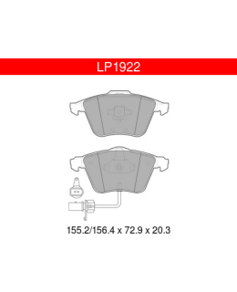 DELPHI LP1922 AUDI ETUJARRUPALASARJA Main Image