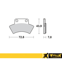 PROX REAR BRAKE PAD POLARIS SCRAMBLER/SP Main Image