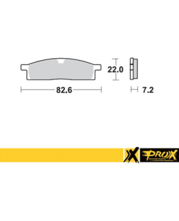 PROX FRONT BRAKE PAD YZ80/85 '93-20 + TT Main Image
