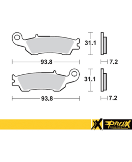 PROX FRONT BRAKE PAD YZ125/250 '08-20 + Main Image