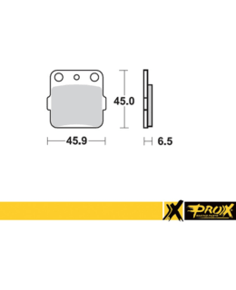 PROX REAR BRAKE PAD YZ80/85 '93-20 Main Image