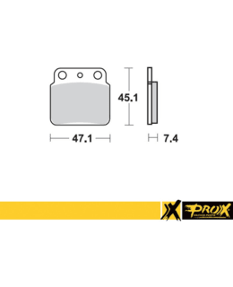 PROX REAR BRAKE PAD LT-Z400 '03-13 + LT- Main Image