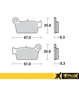 PROX REAR BRAKE PAD KX250F/450F '04-20 + Main Image