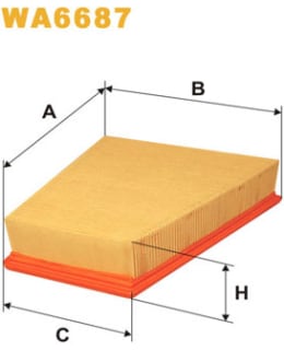 WIX FILTERS WA6687 ILMANSUODATIN Main Image