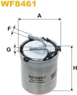 WIX FILTERS WF8461 POLTTOAINESUODATIN Main Image