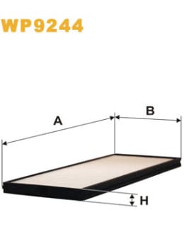 WIX FILTERS WP9244 RAITISILMASUODATIN Main Image