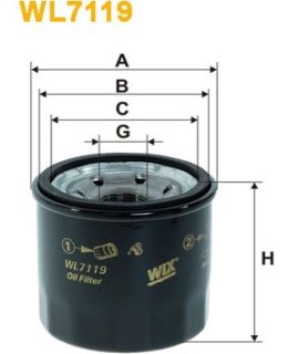 WIX FILTERS WL7119 ÖLJYNSUODATIN Main Image