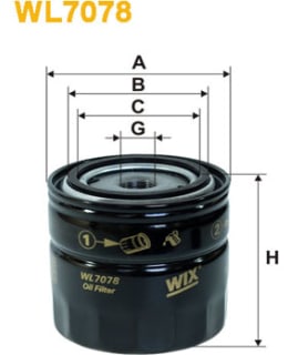 WIX FILTERS WL7078 ÖLJYNSUODATIN Main Image