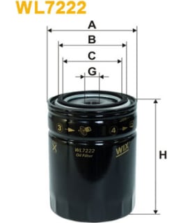 WIX FILTERS WL7222 ÖLJYNSUODATIN Main Image