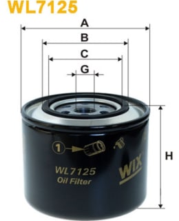 WIX FILTERS WL7125 ÖLJYNSUODATIN Main Image