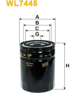 WIX FILTERS WL7445 ÖLJYNSUODATIN Main Image
