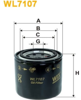 WIX FILTERS WL7107 ÖLJYNSUODATIN Main Image