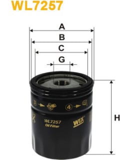 WIX FILTERS WL7257 ÖLJYNSUODATIN Main Image