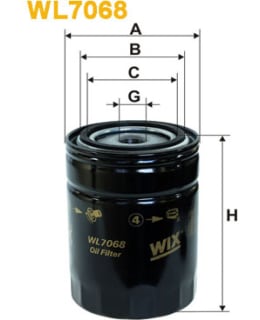 WIX FILTERS WL7068 ÖLJYNSUODATIN Main Image