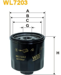 WIX FILTERS WL7203 ÖLJYNSUODATIN Main Image