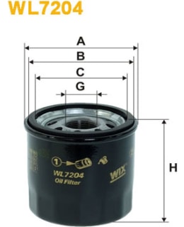 WIX FILTERS WL7204 ÖLJYNSUODATIN Main Image