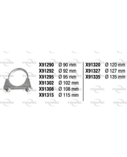 FENNO X91290 PAKOPUTKEN KLEMMARI M10 90 Main Image