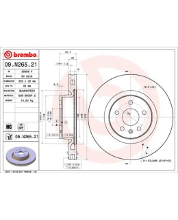 BREMBO 09.N265.21 Main Image