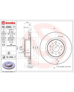 BREMBO 09.N360.11 Main Image