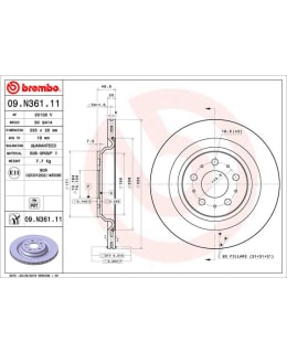 BREMBO 09.N361.11 Main Image