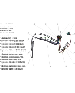 BRONCO HYDRAULIC HOSE LIFT BOOM FRONT 77 Main Image