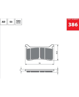 GOLDFREN JARRUPALAT 386 CERAMIC CARBON A Main Image