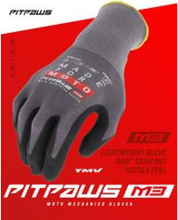 TMV 391-3691001-07 PITPAWS GLOVES BLACK Main Image