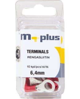 M+ RENGASLIITIN PUNAINEN 6,4 MM, 10 KPL Main Image