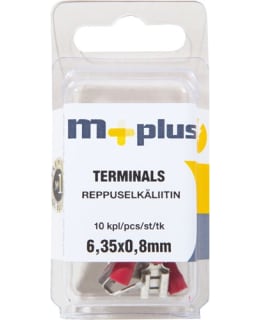 M+ REPPUSELKÄLIITIN 6,35X0,8MM PUN 10PC Main Image