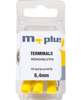 M+ RENGASLIITIN KELTAINEN 6,4 MM, 10 KPL Main Image