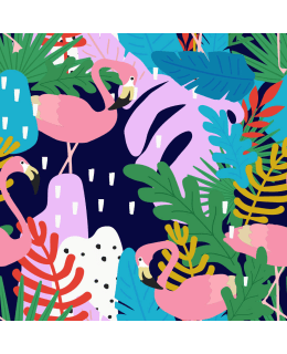 DIGIPRINT FLAMINGO PALM 150 CM TRIKOO Main Image