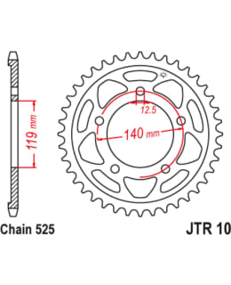 JT 274-R10-42ZBK REAR SPROCKET JTR10.42Z Main Image