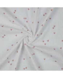 HEARTS 03166 135 CM 004 DOUBLE GAUZE Main Image