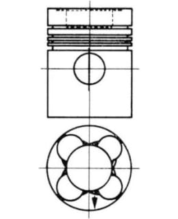 Lemförder 44-92582610 Piston MB 128,50 Main Image
