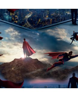 TEXTIL HJÄLTAR I RÖD CAPE 150 CM TRIKOO Main Image