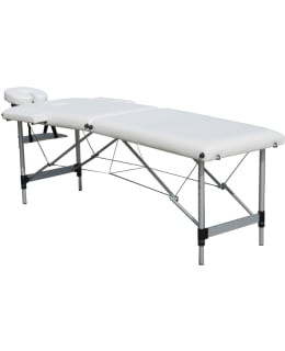 PU HIERONTAPÖYTÄ ALU 2V 185X60CM VALKOIN Main Image