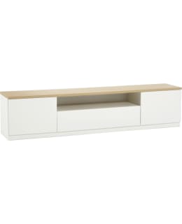 RIN LINJA TV STAND WHITE/OAK Main Image