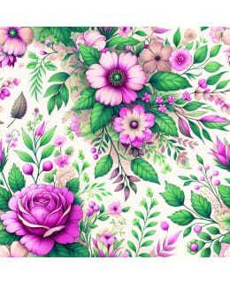 DIGIPRINT BLOMMOR 150 CM VIH TRIKOO Main Image