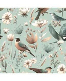 DIGIPRINT LILLA FÅGEL 150 CM VIH TRIKOO Main Image